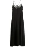 Zadig&Voltaire Risty logo-jacquard slip dress - Black