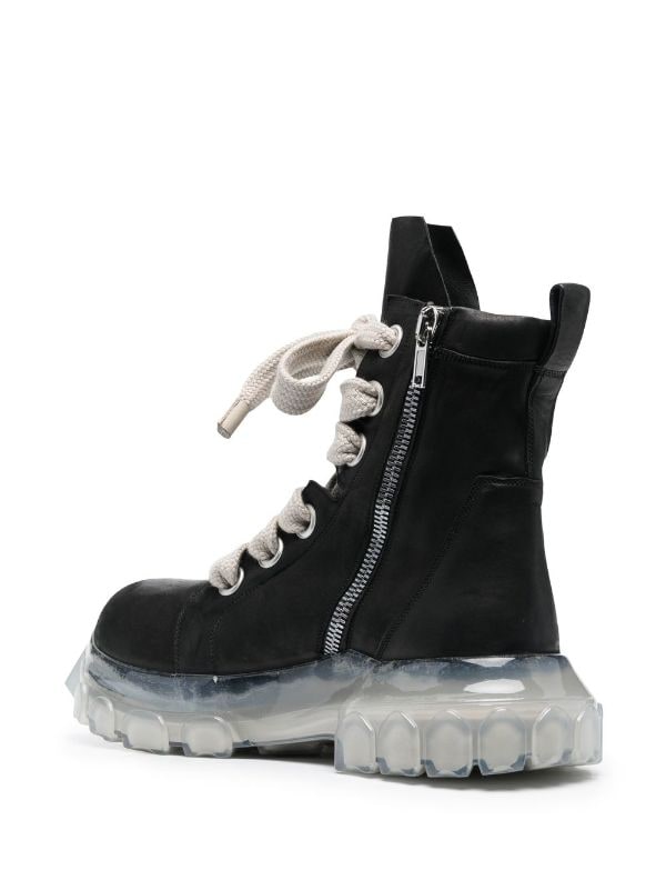 Rick Owens Jumbolaced Laceup Bozo Boots - Farfetch