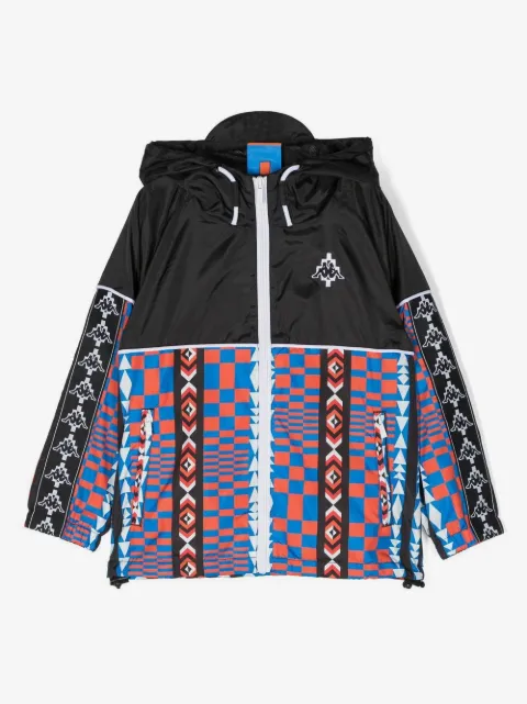 COUNTY OF MILAN chets logo-print detail hooded jacket