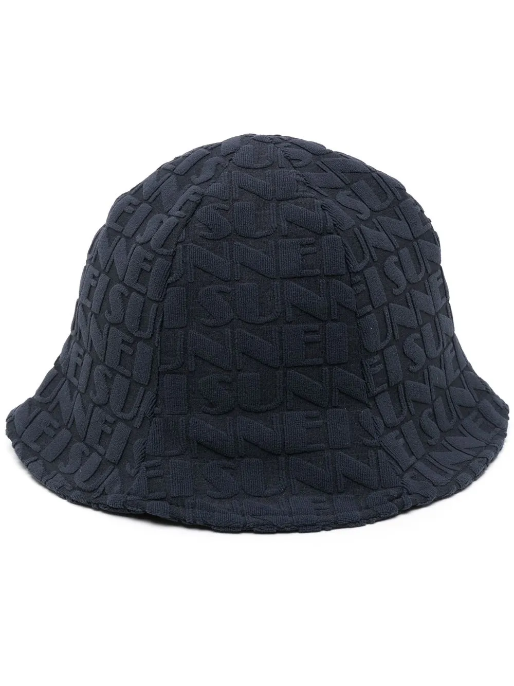 

Sunnei embossed-logo bucket hat - Blue