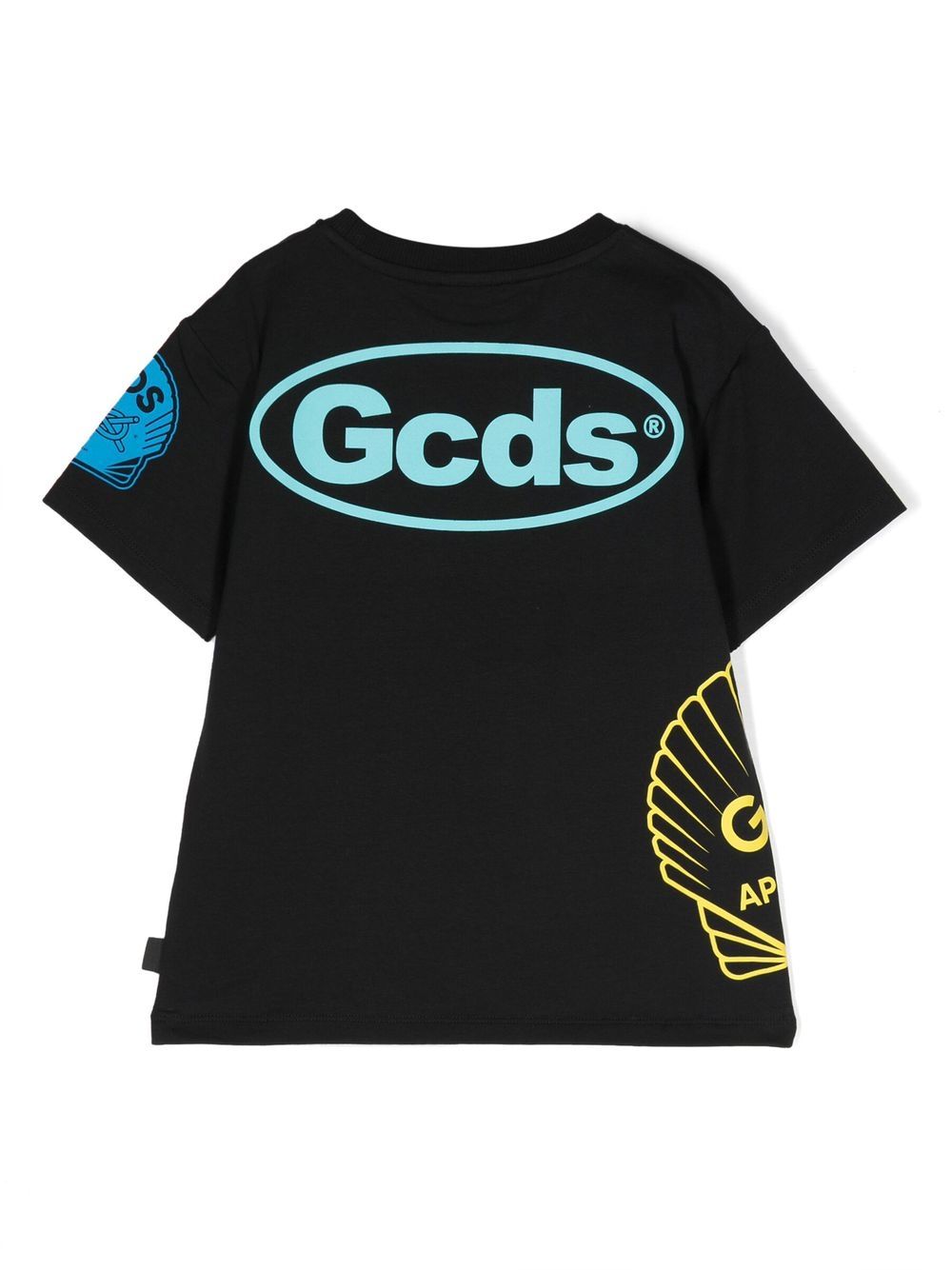 Gcds Kids T-shirt met logoprint - Zwart