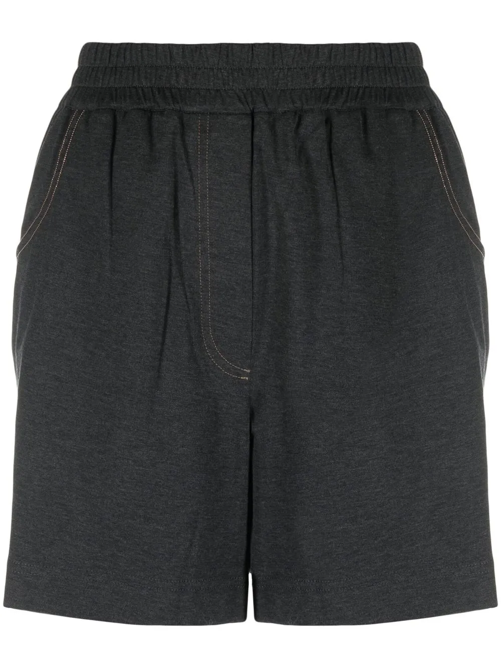 

Brunello Cucinelli straight-leg cotton shorts - Grey