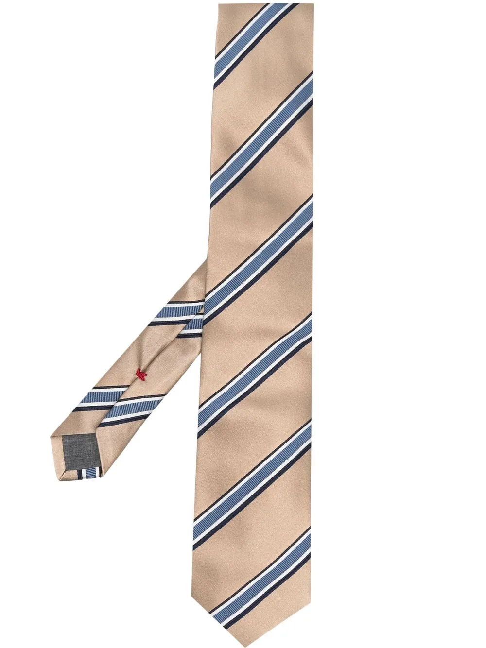 

Brunello Cucinelli diagonal stripes silk tie - Neutrals