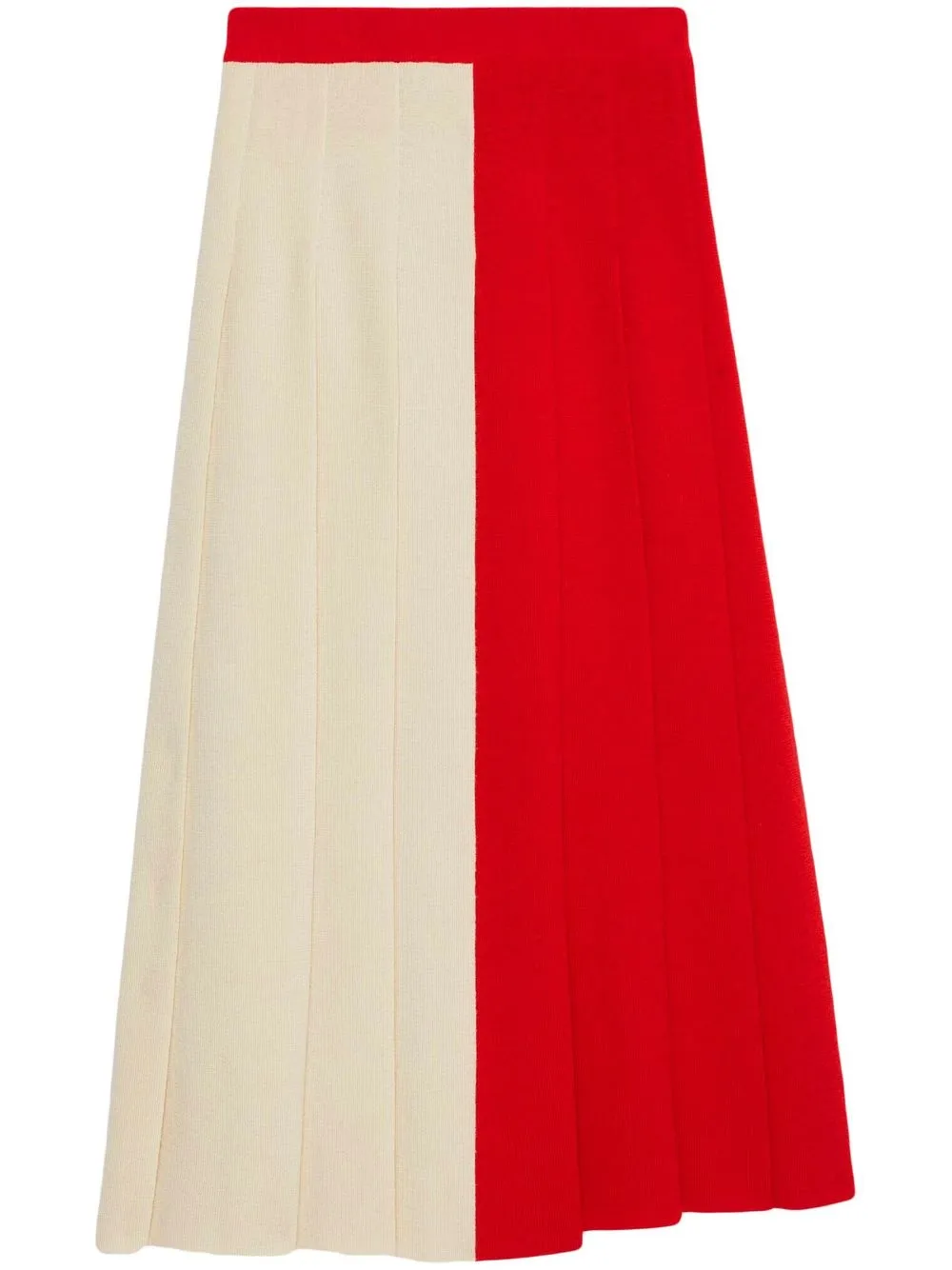 Gucci Women's Two-tone Wool Skirt | Size Small | 727146xkczb Color 9118 In Multicoloured