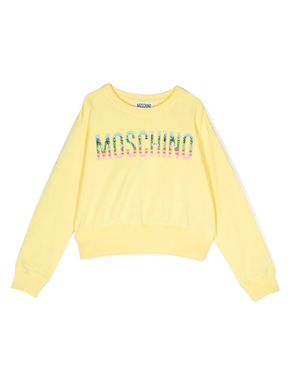 

Moschino Kids logo-print sweatshirt - Yellow