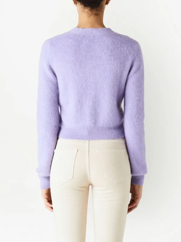 Jacquemus Lazo Braided Cardigan | Purple | FARFETCH
