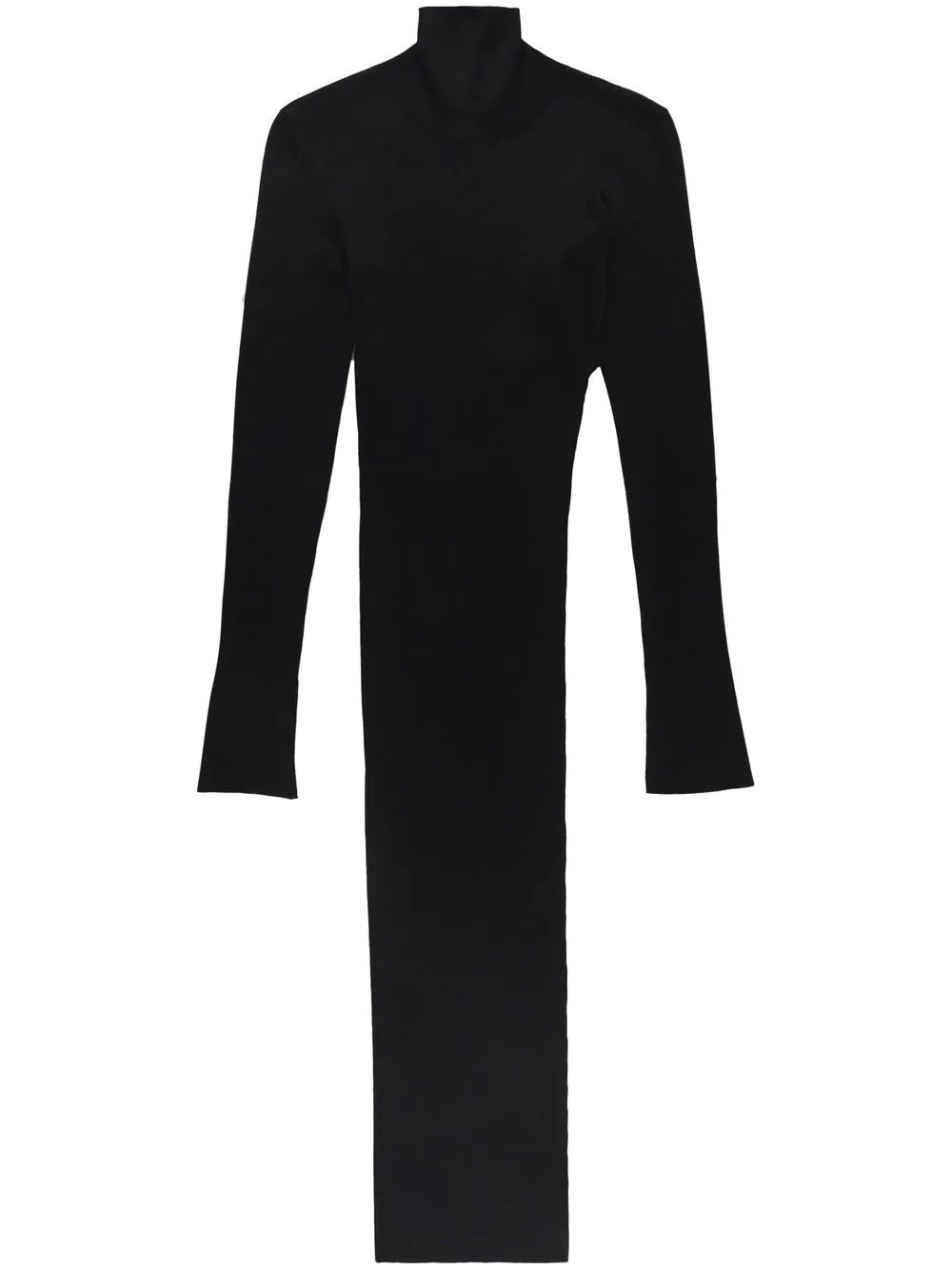 

Mugler asymmetric roll-neck jumper - Black