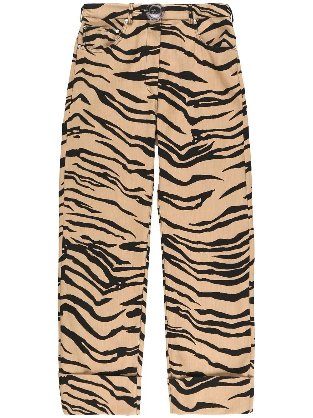 

Stella McCartney pantalones con dobladillo vuelto - Neutro