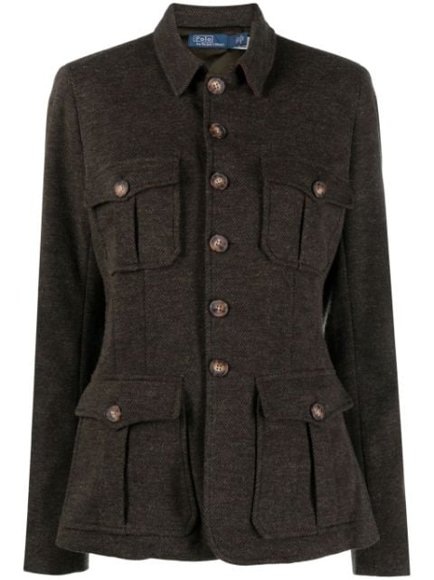 Polo Ralph Lauren cotton-wool herringbone shirt jacket