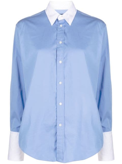 Polo Ralph Lauren contrast-trim long-sleeve shirt