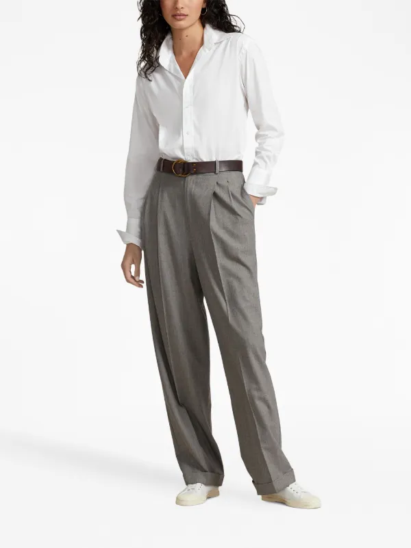 Polo Ralph Lauren long-sleeve Cotton Shirt | White | FARFETCH CA