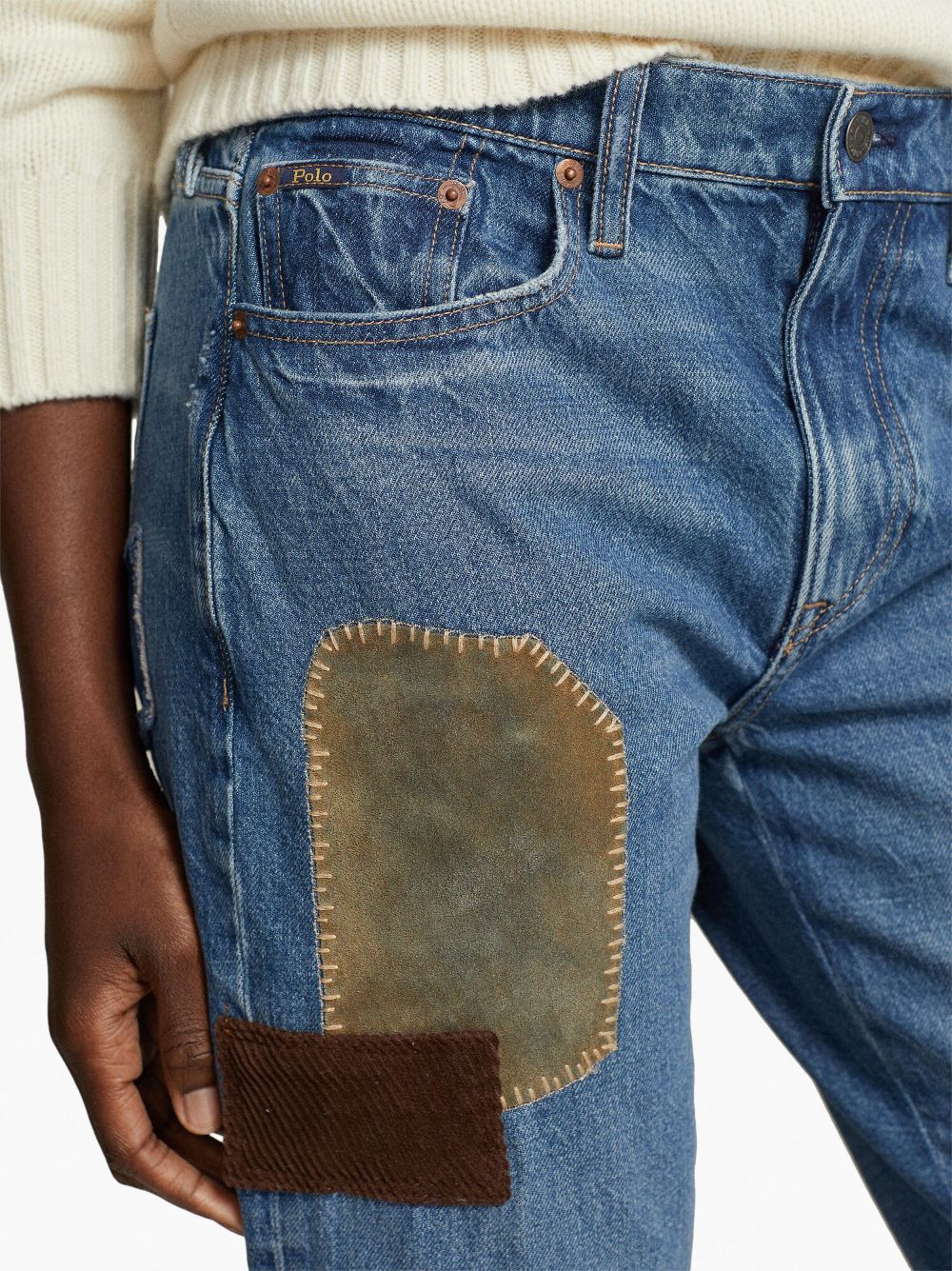 Polo Ralph Lauren patchwork-design Cropped Jeans - Farfetch