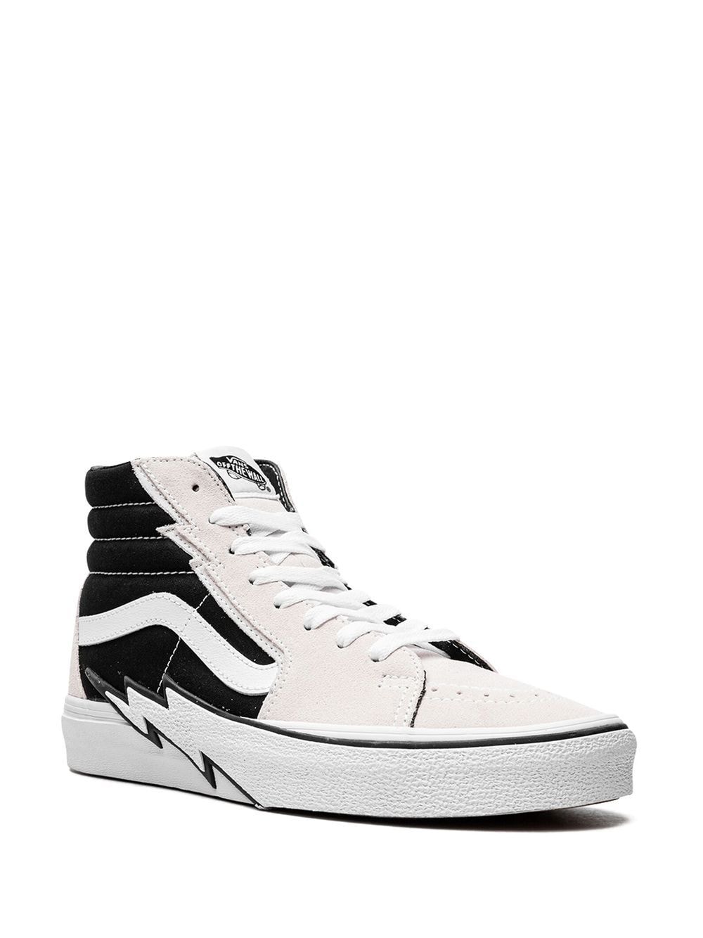 Shop Vans Sk8-hi Bolt "antique White/black" Sneakers