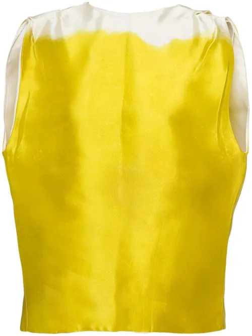 Blouse bicolore en satin - Prada - Modalova