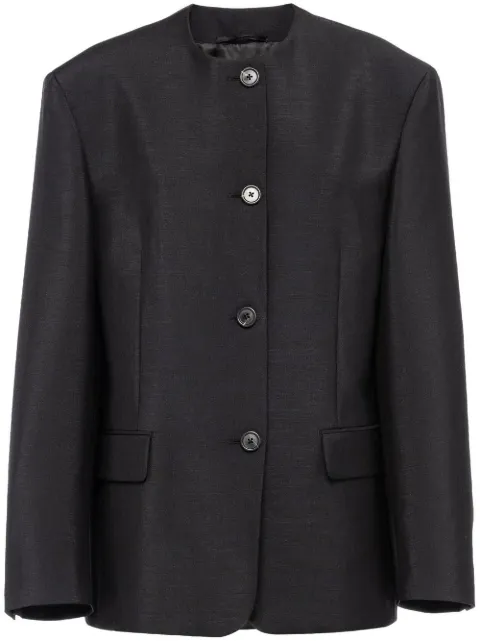 Prada single-breasted tailored coat