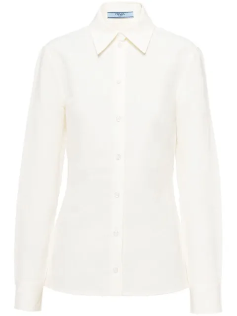 Prada paper-based button-up shirt