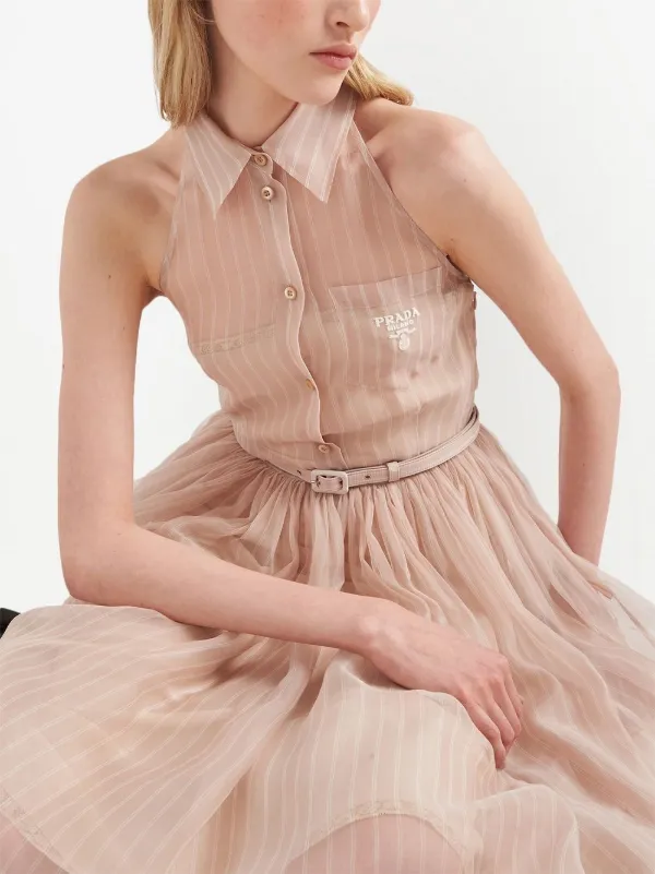 Prada organza deals dress