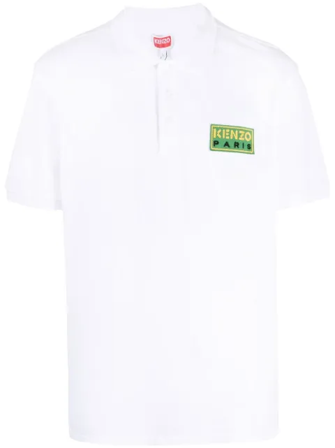 Kenzo logo-patch polo shirt