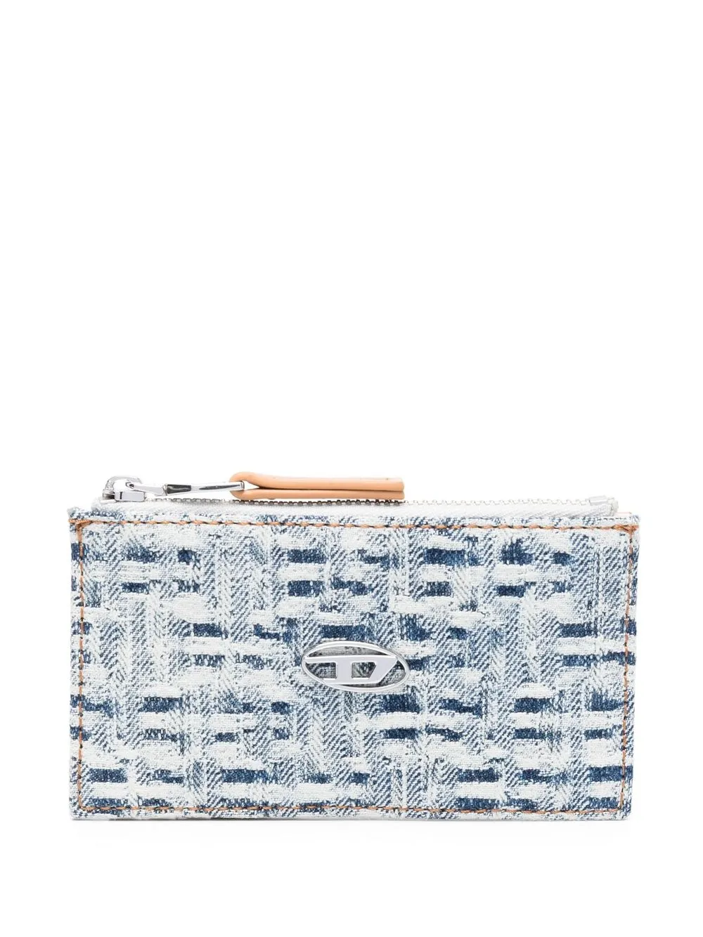 

Diesel abstract-print leather wallet - Blue