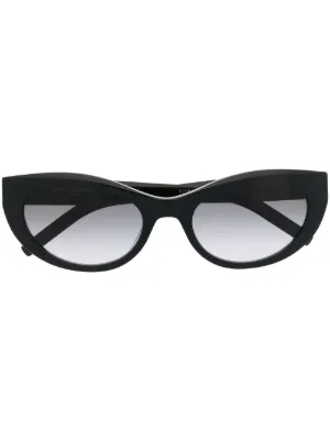 サンローラン ysl ブラック キャットアイ サングラス Saint Laurent Eyewear SLM115 キャットアイ サングラス | ブラック