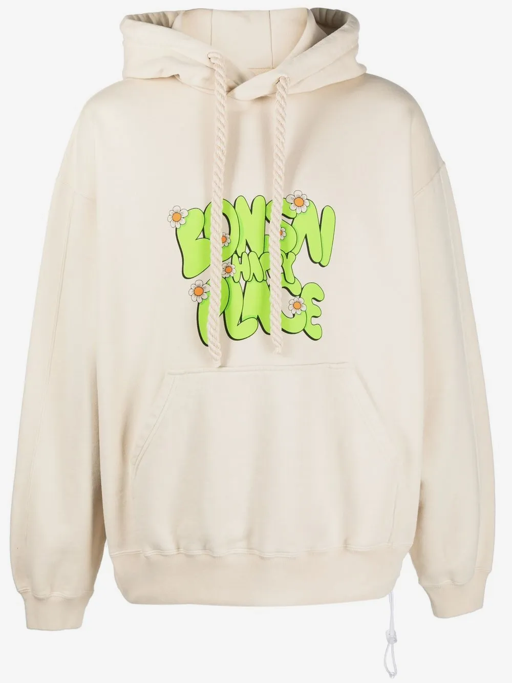 Bonsai logo-print cotton hoodie | Neutrals | Image 1
