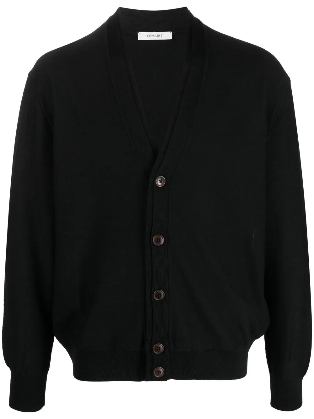 

Lemaire fine-knit V-neck cardigan - Black