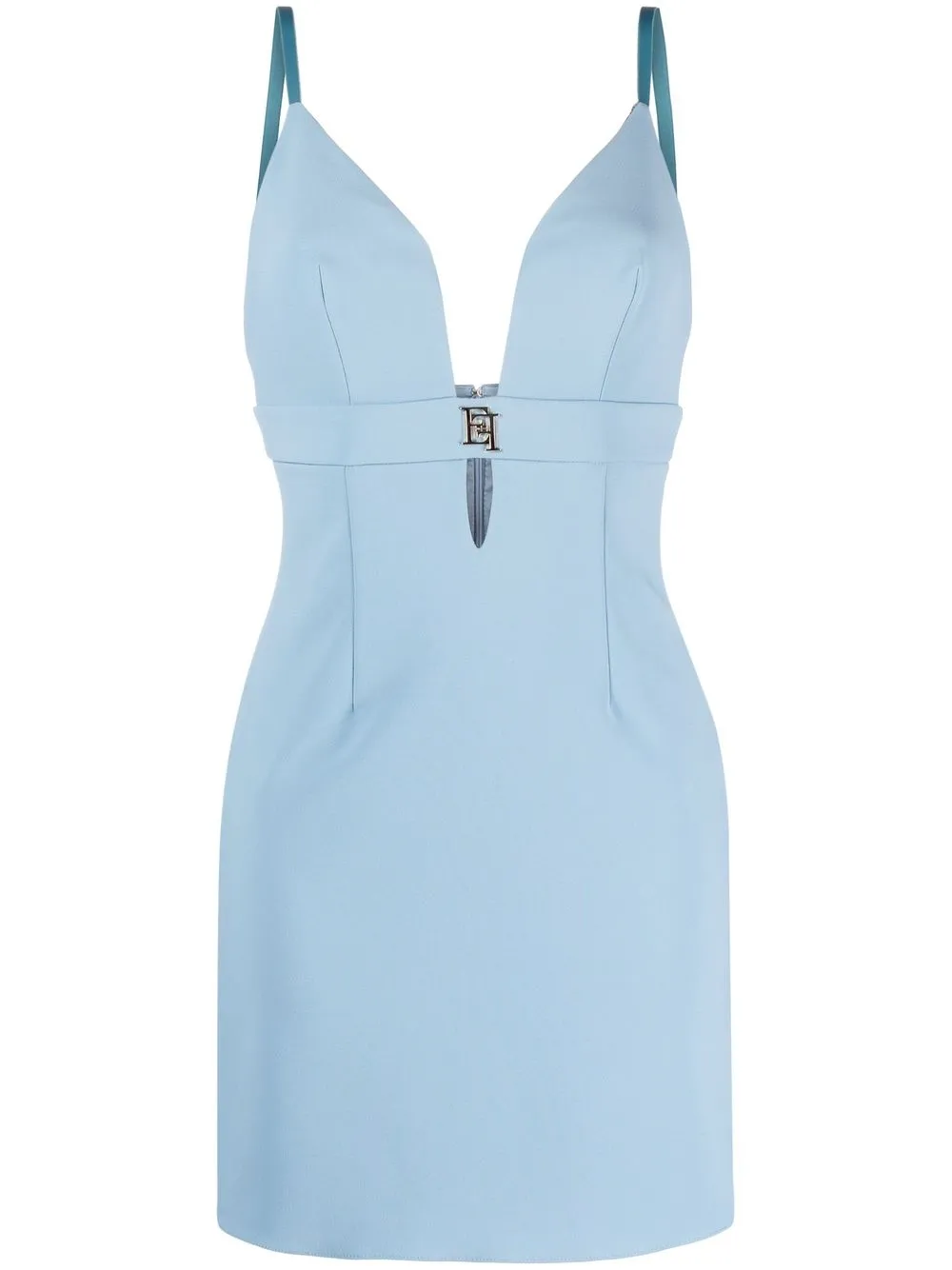 

Elisabetta Franchi logo-plaque minidress - Blue