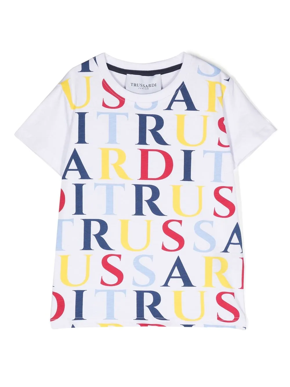 

TRUSSARDI JUNIOR logo-print cotton T-shirt - White