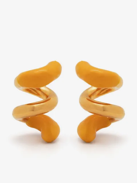 Sunnei small rubberized curly earrings