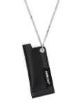 AMBUSH leather lighter case necklace - Black