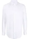 Giorgio Armani button-up linen shirt - White