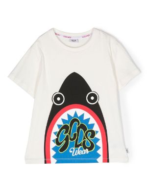 Gcds Kids Geometric logo-print T-shirt - Farfetch