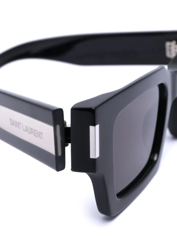Saint Laurent Eyewear スクエアフレーム サングラス | ブラック
