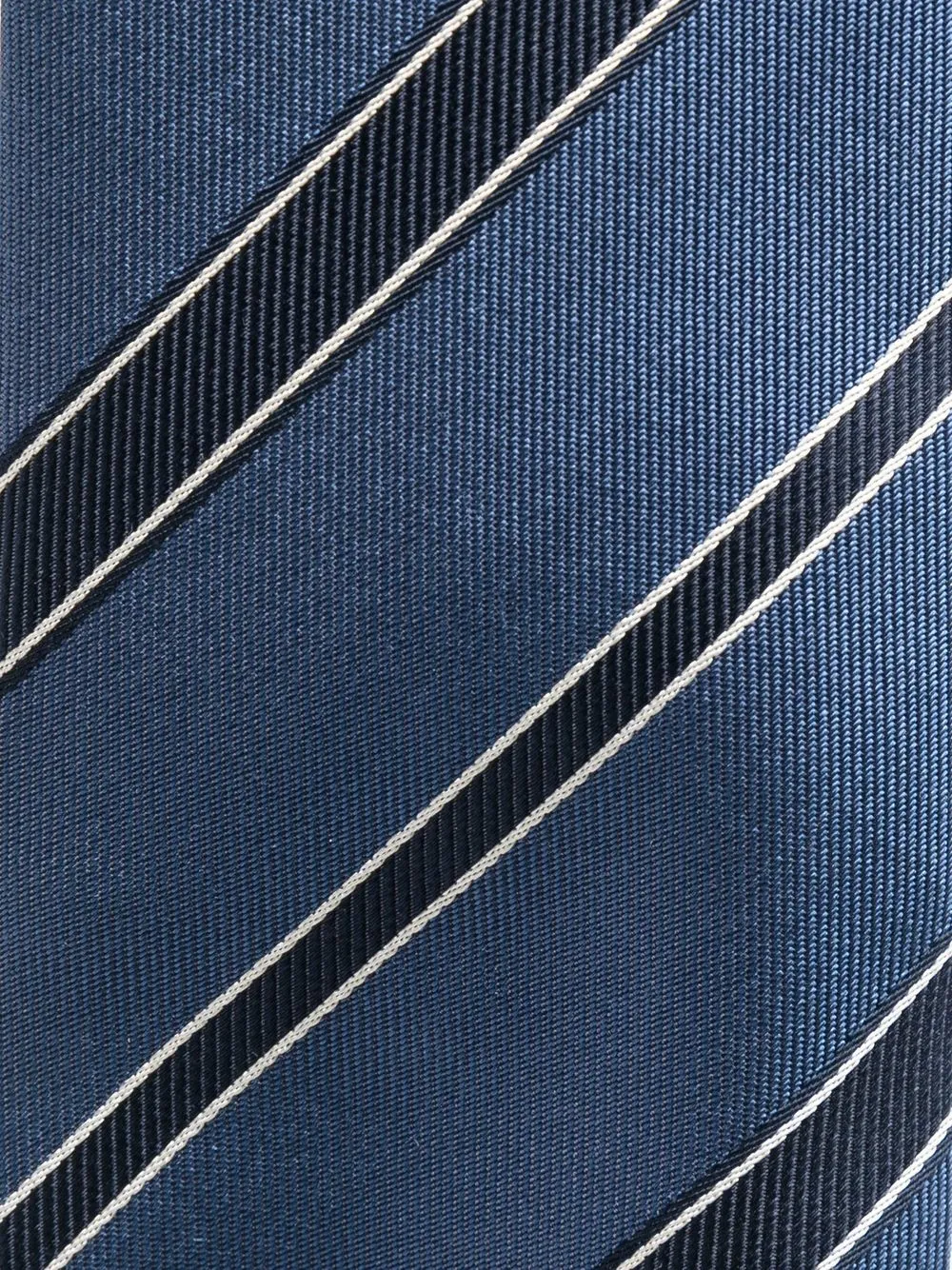Brunello Cucinelli Stropdas met diagonale strepen - Blauw