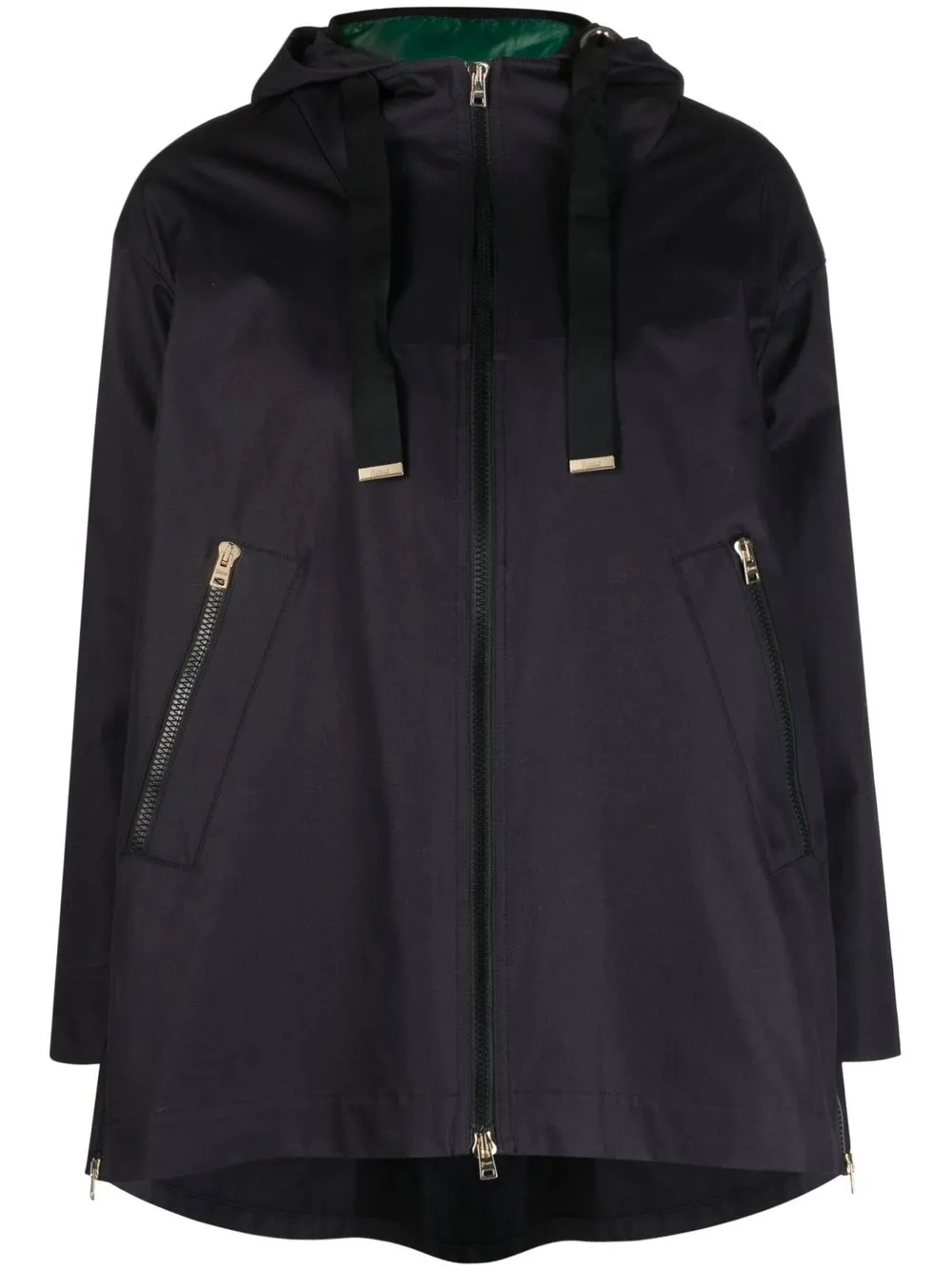 

Herno reversible zip-up hooded jacket - Blue