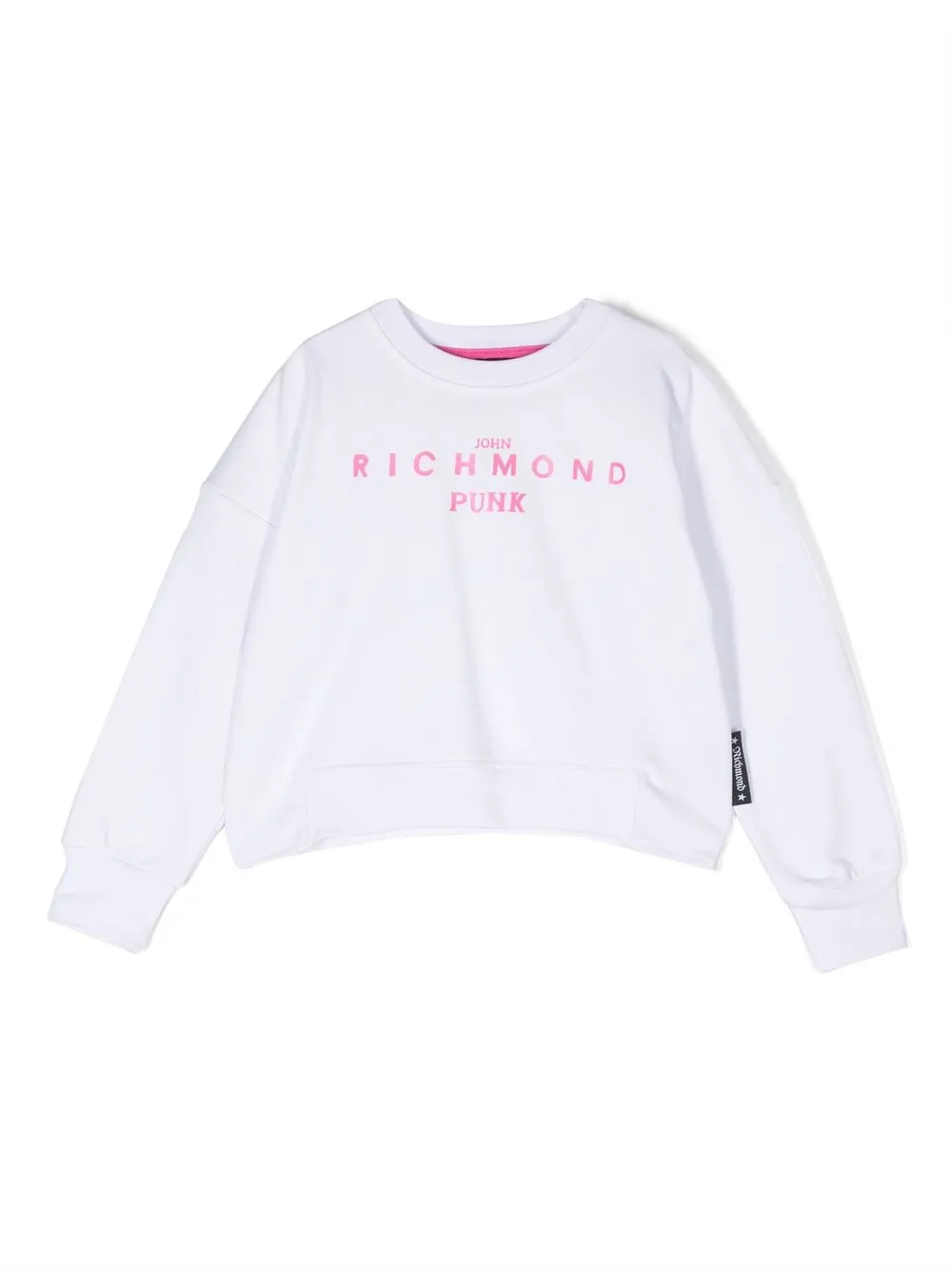 

John Richmond Junior logo-print long-sleeved sweatshirt - White