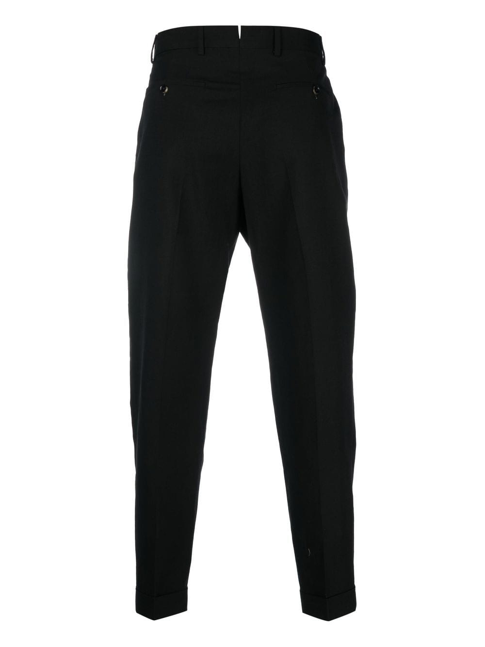 Shop Dell'oglio Robert Tapered-leg Trousers In Black