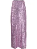 TOM FORD high-waist sequinned maxi skirt - Purple
