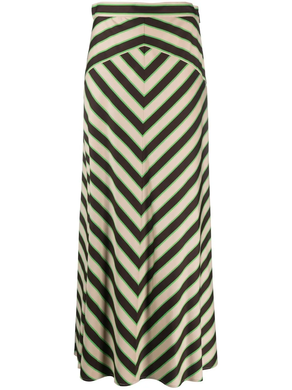 

MSGM chevron-print maxi skirt - Neutrals