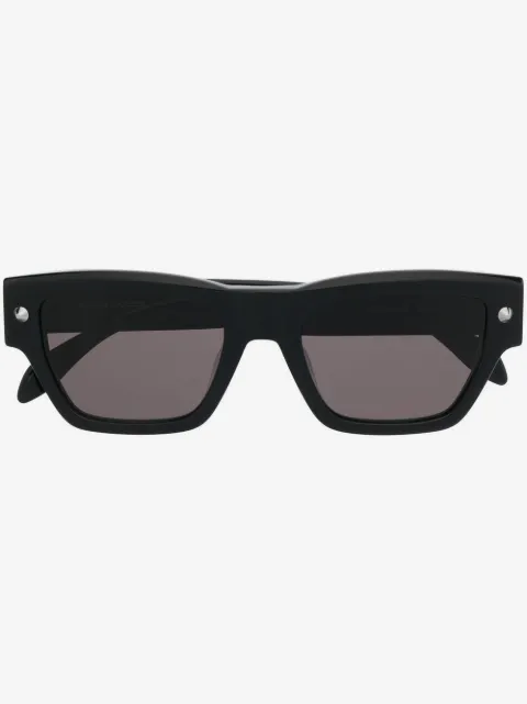 Alexander McQueen Eyewear lentes de sol con armazón cuadrado y logo grabado