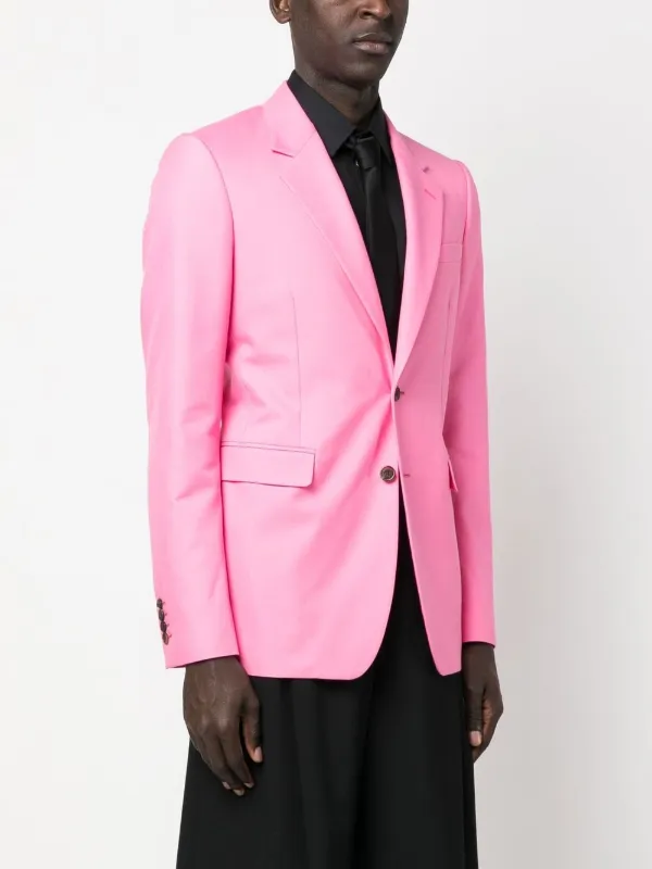 ジャケット Alexander Mcqueen Pink Wool Blend Blazer Alexander McQueen Tailored Wool Blazer in Pink — UFO No More