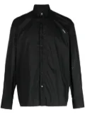 LES HOMMES logo-patch shirt - Black