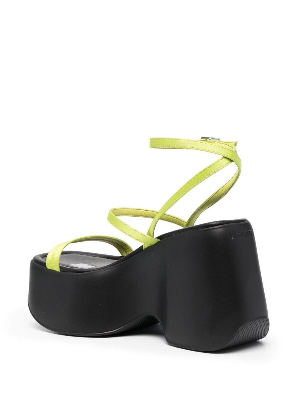Shop Vic Matie Chunky Leather Sandals In Grün