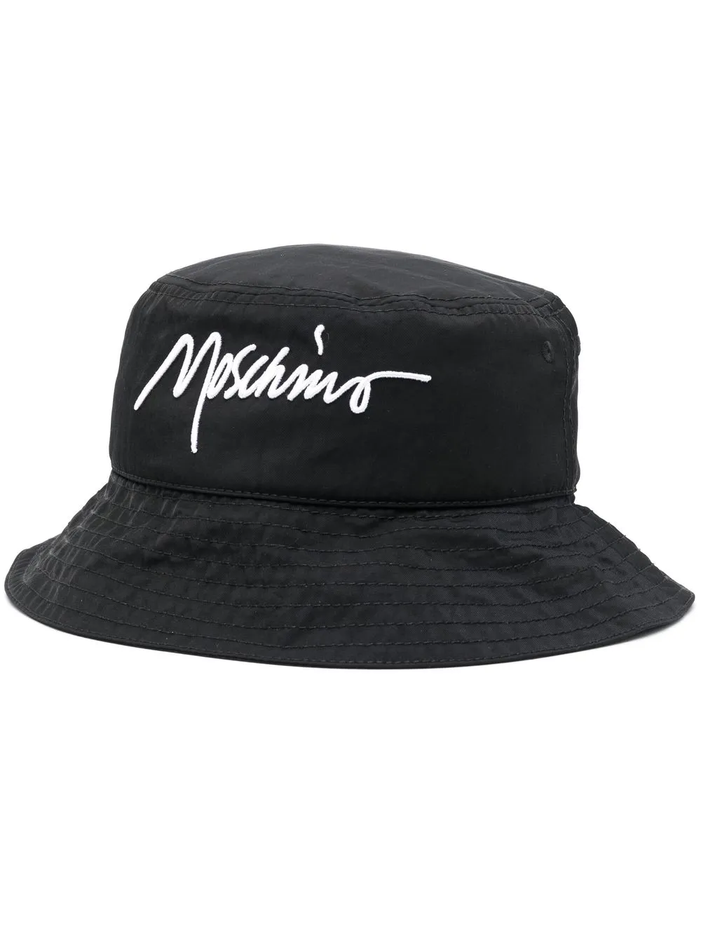 

Moschino gorro de pescador con logo estampado - Negro