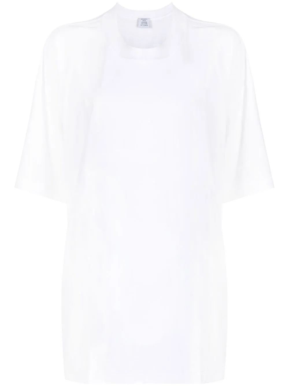 

VETEMENTS drop-shoulder cotton T-Shirt - White