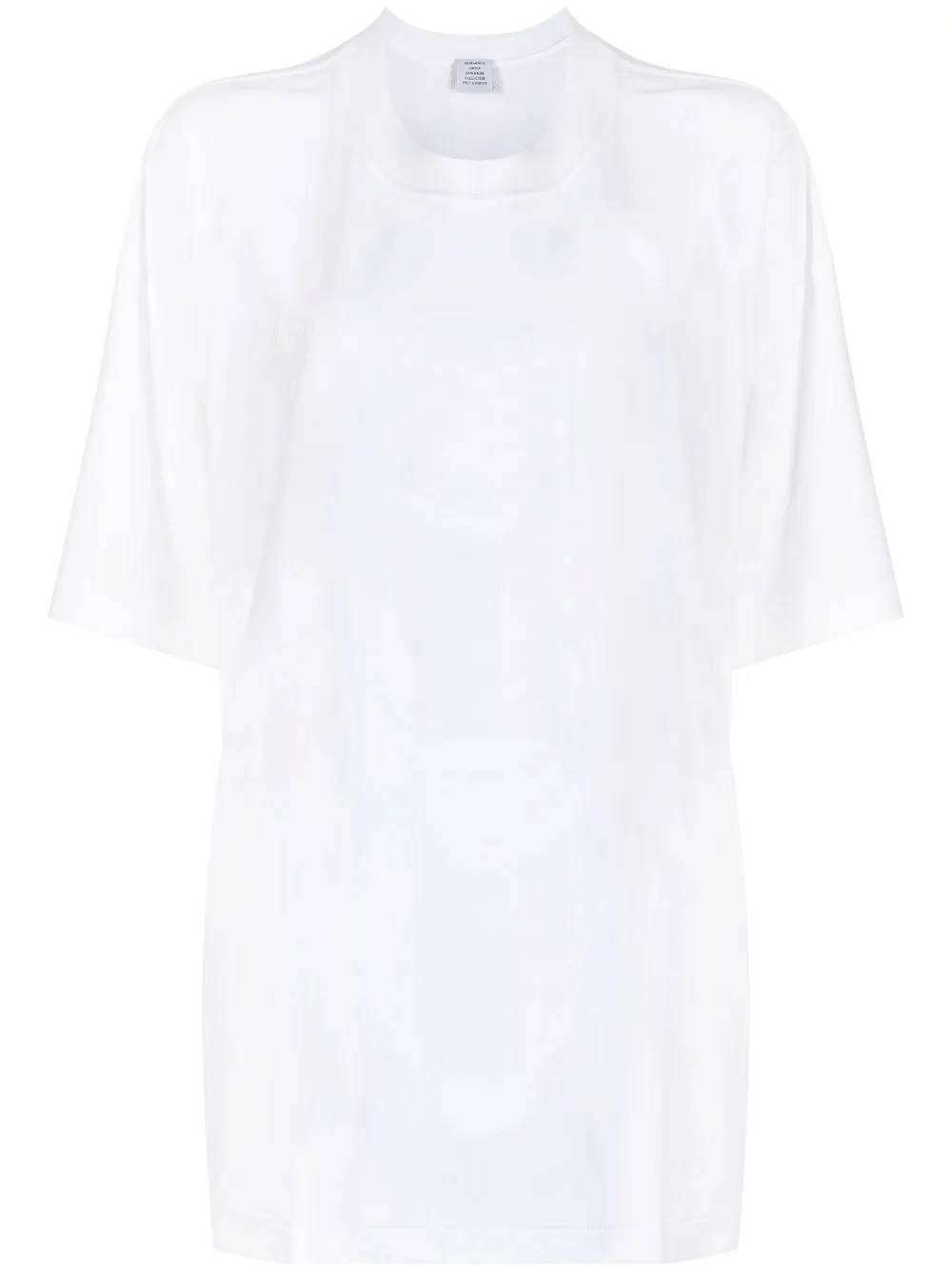 

VETEMENTS playera con hombros caídos - Blanco