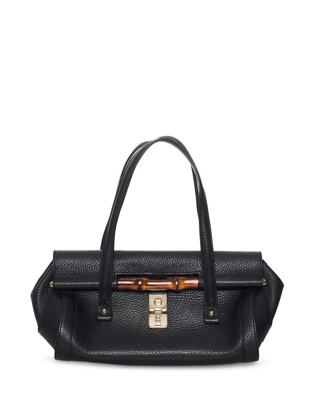 

Gucci Pre-Owned Bamboo Bullet top-handle bag - Black