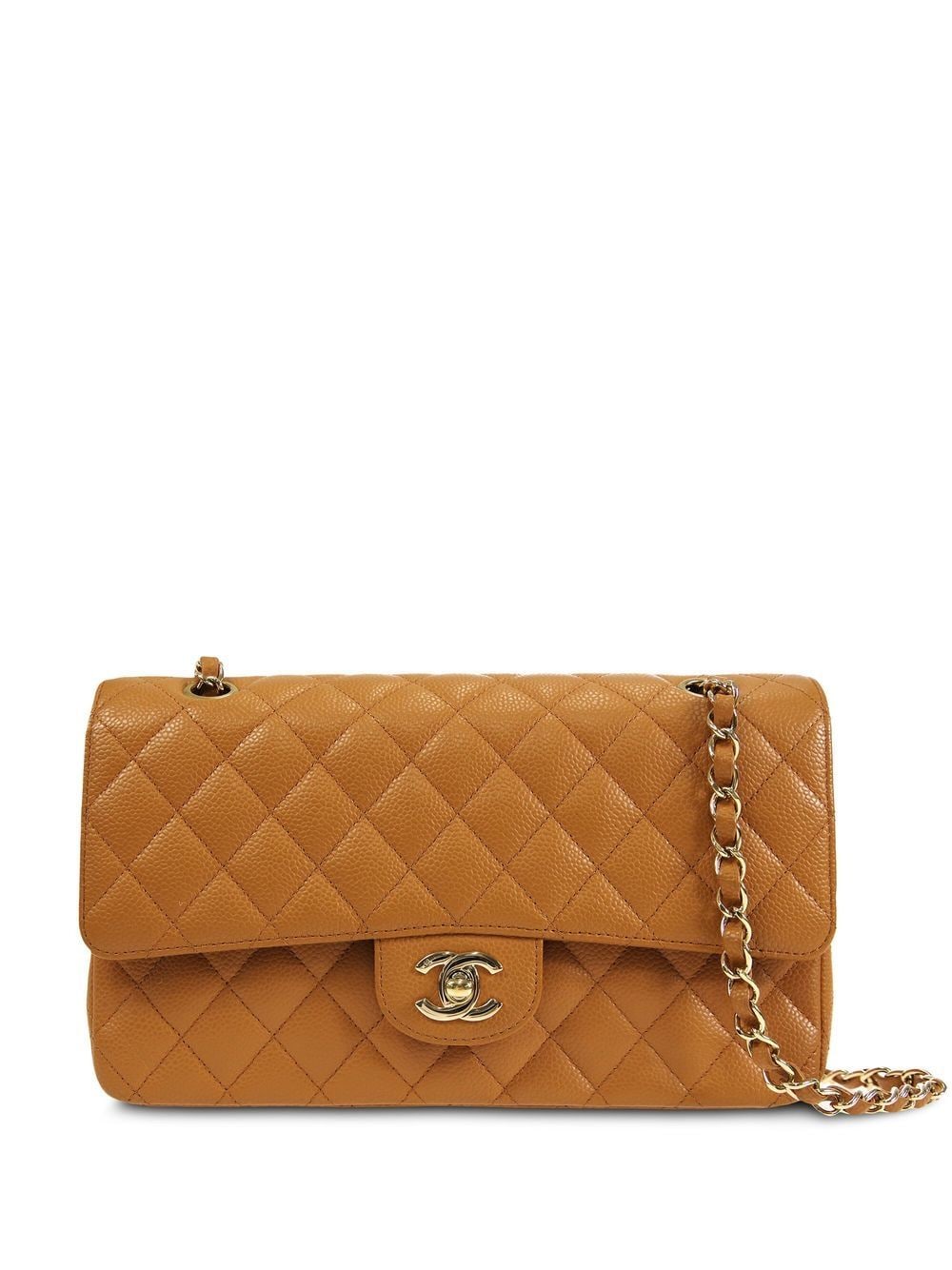 

CHANEL Pre-Owned bolsa de hombro Double Flap 2006 mediana - Naranja