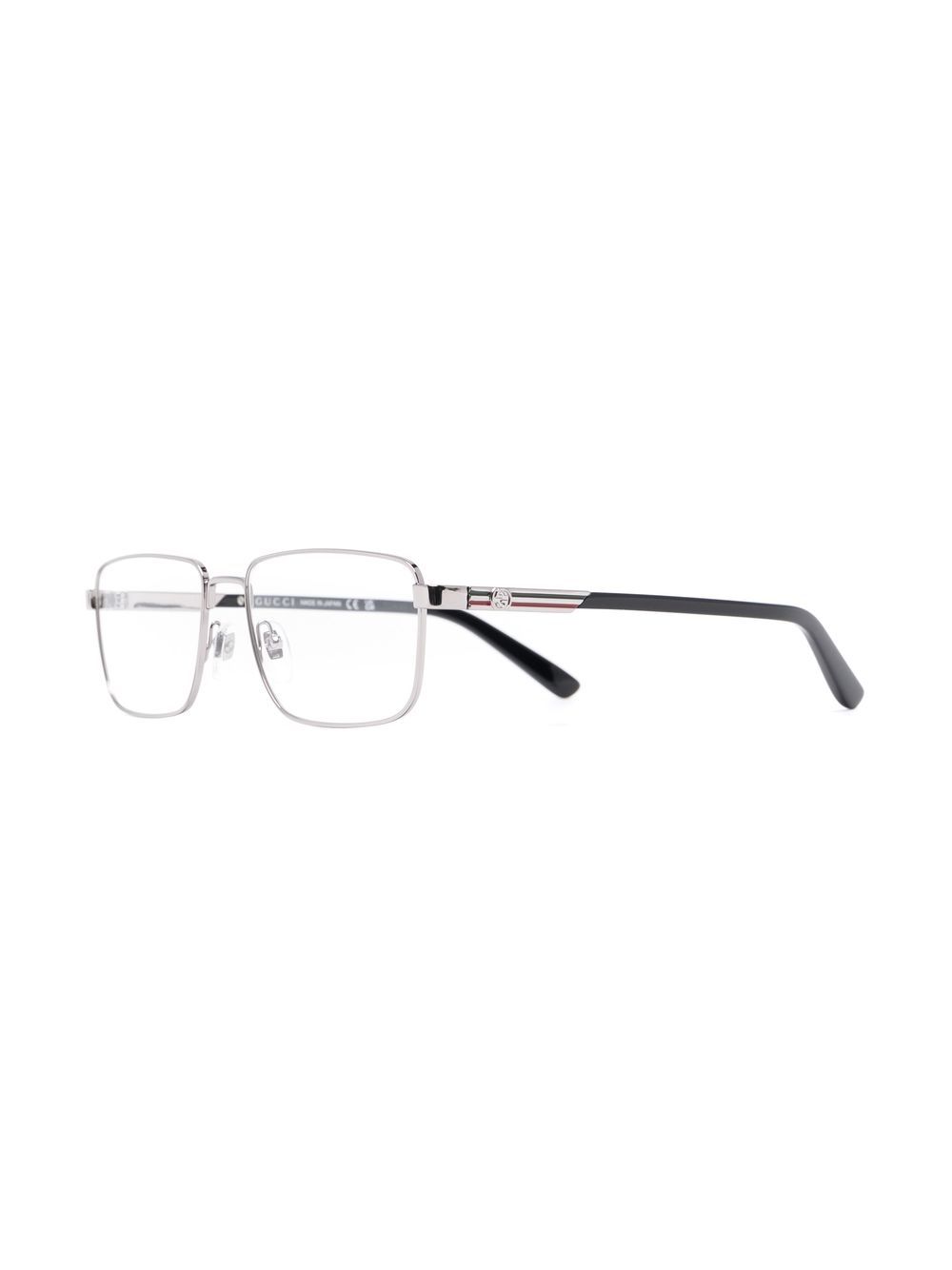 Gucci Eyewear Bril met rechthoekig montuur - Zwart