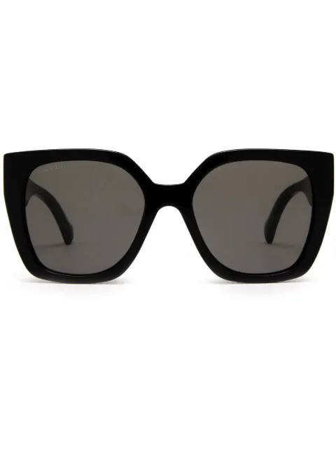Gucci Eyewear striped square-frame sunglasses
